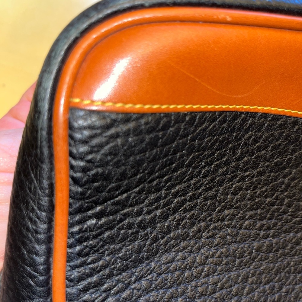 DOONEY & BOURKE Vintage Blue and Leather Shoulder Bag Purse - Picture 6 of 16